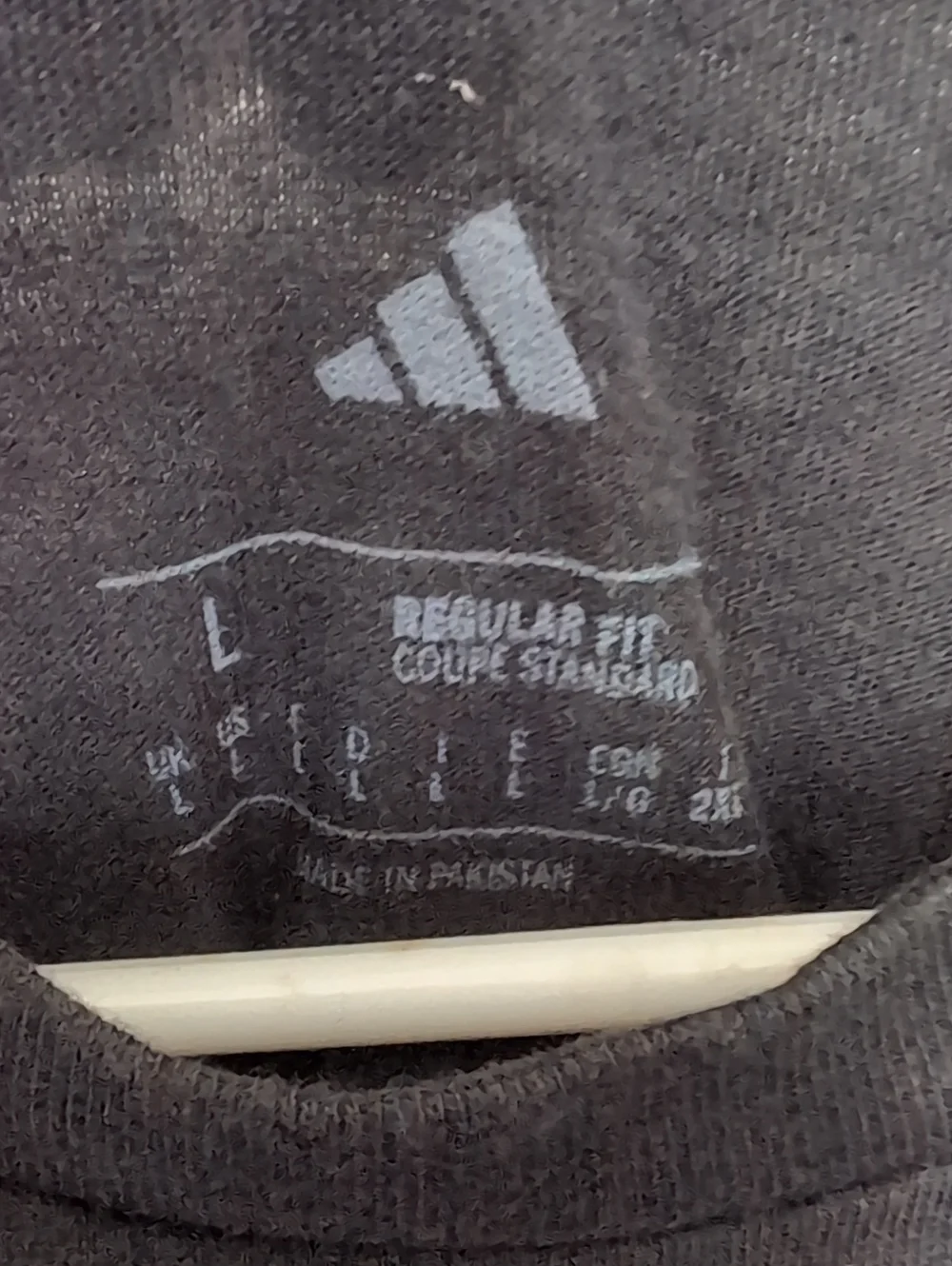 Adidas Black Camo Short Sleeve Tshirt Size Large